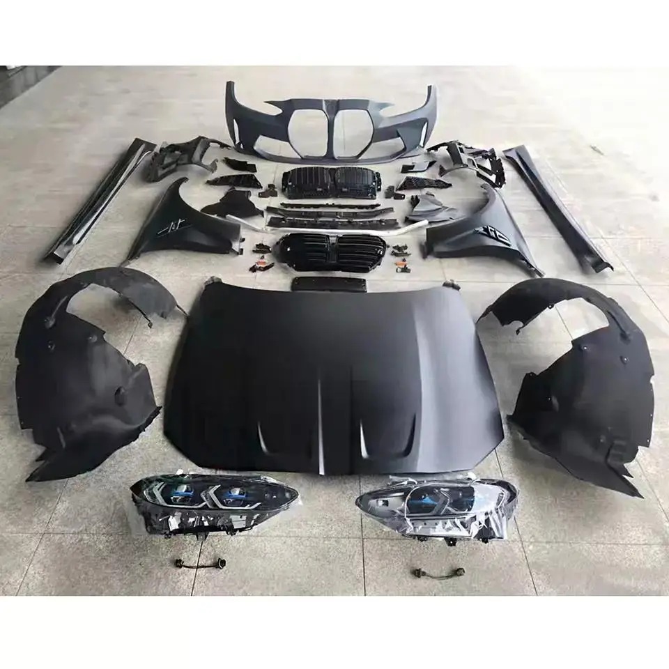 For  3 Series G20 G28 Facelift M3 Auto Parts Body Kit 6000k Includes Headlights Front Bumper Rear Bumper Rear Spoiler Long